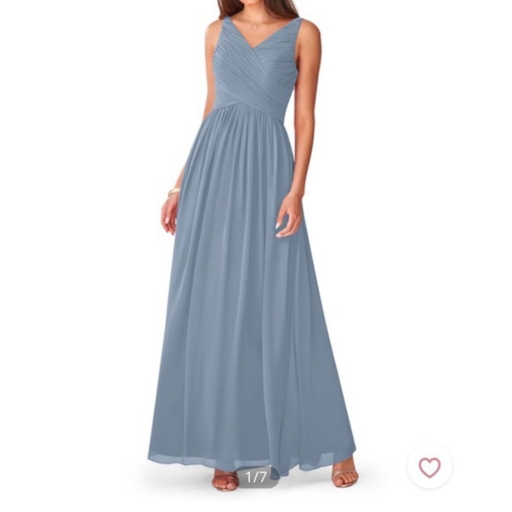 Azazie Ally dress in Dusty Blue size A4